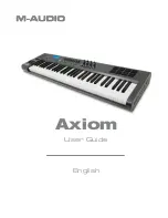 Preview for 1 page of M-Audio AXIOM User Manual