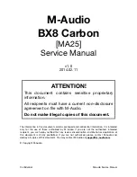 M-Audio BX Carbon Series Service Manual предпросмотр