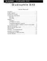 Preview for 1 page of M-Audio BX8-050103 User Manual