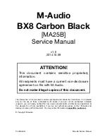 Предварительный просмотр 1 страницы M-Audio BX8 Carbon Service Manual