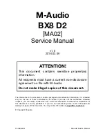 M-Audio BX8D2 Service Manual предпросмотр