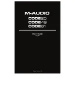 M-Audio code25 User Manual preview