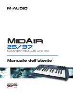 M-Audio Controller MIDI USB Wireless MidAir 25/37 Manuale Dell'Utente предпросмотр