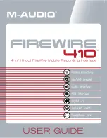 Предварительный просмотр 1 страницы M-Audio FireWire 410 User Manual