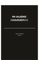 M-Audio HAMMER88 User Manual preview