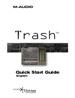 M-Audio iZotope Trash Quick Start Manual preview