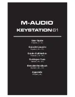 Preview for 1 page of M-Audio Keystation 61 User Manual