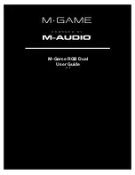 Preview for 1 page of M-Audio M-Game RGB Dual User Manual