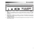 Предварительный просмотр 5 страницы M-Audio M-TRACK plus User Manual