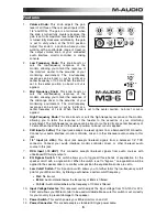 Предварительный просмотр 5 страницы M-Audio M3-6 User Manual