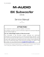 Preview for 1 page of M-Audio MA26 Service Manual