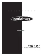 M-Audio midiman Thru 1x4 User Manual preview