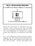 Предварительный просмотр 3 страницы M-Audio midiman Thru 1x4 User Manual