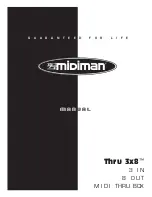 M-Audio Midiman Thru 3x8 Manual предпросмотр