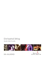 M-Audio Orchestral String Quick Start Manual preview