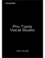 Предварительный просмотр 1 страницы M-Audio PRO TOOLS VOCAL STUDIO User Manual