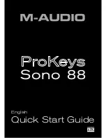 M-Audio ProKeys 88 Quick Start Manual preview