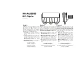 Preview for 1 page of M-Audio SP-Triple Manual