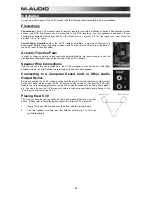 Предварительный просмотр 4 страницы M-Audio Studiophile AV 30 User Manual