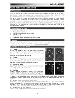 Предварительный просмотр 7 страницы M-Audio Studiophile AV 30 User Manual