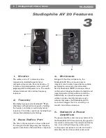 Предварительный просмотр 3 страницы M-Audio Studiophile AV20 User Manual