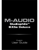 Предварительный просмотр 1 страницы M-Audio Studiophile BX5a Deluxe User Manual