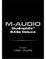 M-Audio Studiophile BX8a Deluxe User Manual предпросмотр