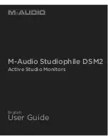 M-Audio Studiophile DSM2 User Manual предпросмотр