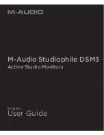 Предварительный просмотр 1 страницы M-Audio STUDIOPHILE DSM3 User Manual