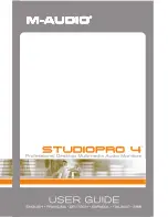 Предварительный просмотр 1 страницы M-Audio StudioPro 4 User Manual