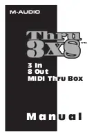 M-Audio Thru 3x8 User Manual preview