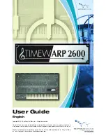 M-Audio Wayoutware TimewARP 2600 User Manual preview