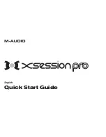 M-Audio X-Session Pro Quick Start Manual preview