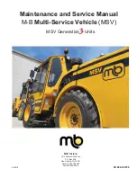 Preview for 1 page of M-B MSV Maintenance And Service Manual