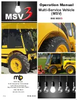 Preview for 1 page of M-B MSV3 Operation Manual