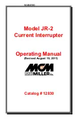 M.C. MILLER JR-2 Operating Manual preview