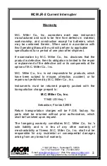 Preview for 3 page of M.C. MILLER JR-2 Operating Manual