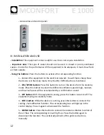 Preview for 4 page of M Confort E1000 Manual