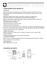 Предварительный просмотр 3 страницы M Confort E1200 User Manual