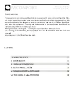 Preview for 2 page of M Confort Eolus 120 PRO User Manual