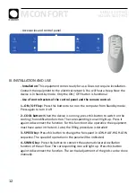 Preview for 4 page of M Confort Eolus 120 PRO User Manual