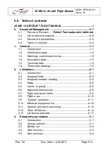 Preview for 8 page of M+D JS-MD 1C 2017 Aircraft Flight Manual