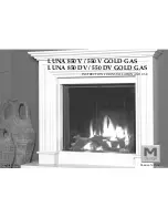 M Design LUNA 550 DV Gold Gas Instructions For Installation And Use Manual preview