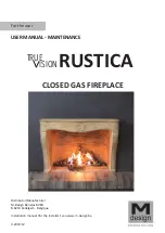 M Design TRUE VISION RUSTICA User Manual/Maintenance preview