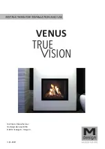 M Design Venus True Vision 730 Instructions For Installation And Use Manual preview