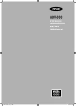 Предварительный просмотр 1 страницы M-E ADV-300 Operating Instructions Manual