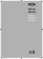 Preview for 1 page of M-E VDV-510.1 Operating Instructions Manual