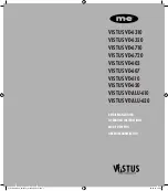 M-E VISTUS VD ALU-610 Operating Instructions Manual предпросмотр