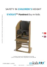 m-kids EVOLVE Footrest Manual предпросмотр