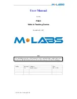 M-Labs PM-H User Manual предпросмотр